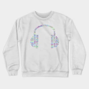 Headphone Abstract Crewneck Sweatshirt